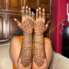 Traditional Bridal Mehandi with Rose & Jhumka Motifs